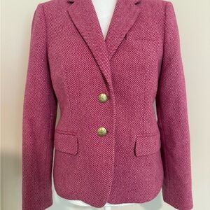 J Crew Pink Blazer with Structured Shoulders